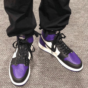 Custom Air Jordan 1 Court Purple Sneakers - sneakerhypesusa