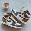 Custom Air Jordan 1 Dark Mocha Sneakers - sneakerhypesusa