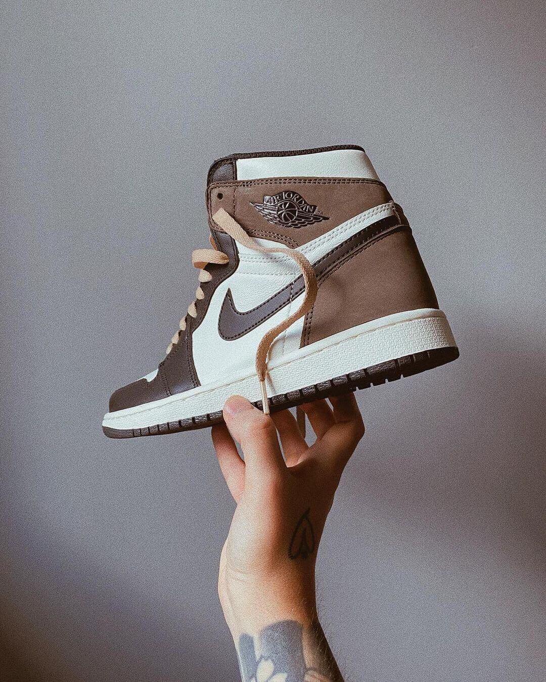 Custom Air Jordan 1 Dark Mocha Sneakers - sneakerhypesusa