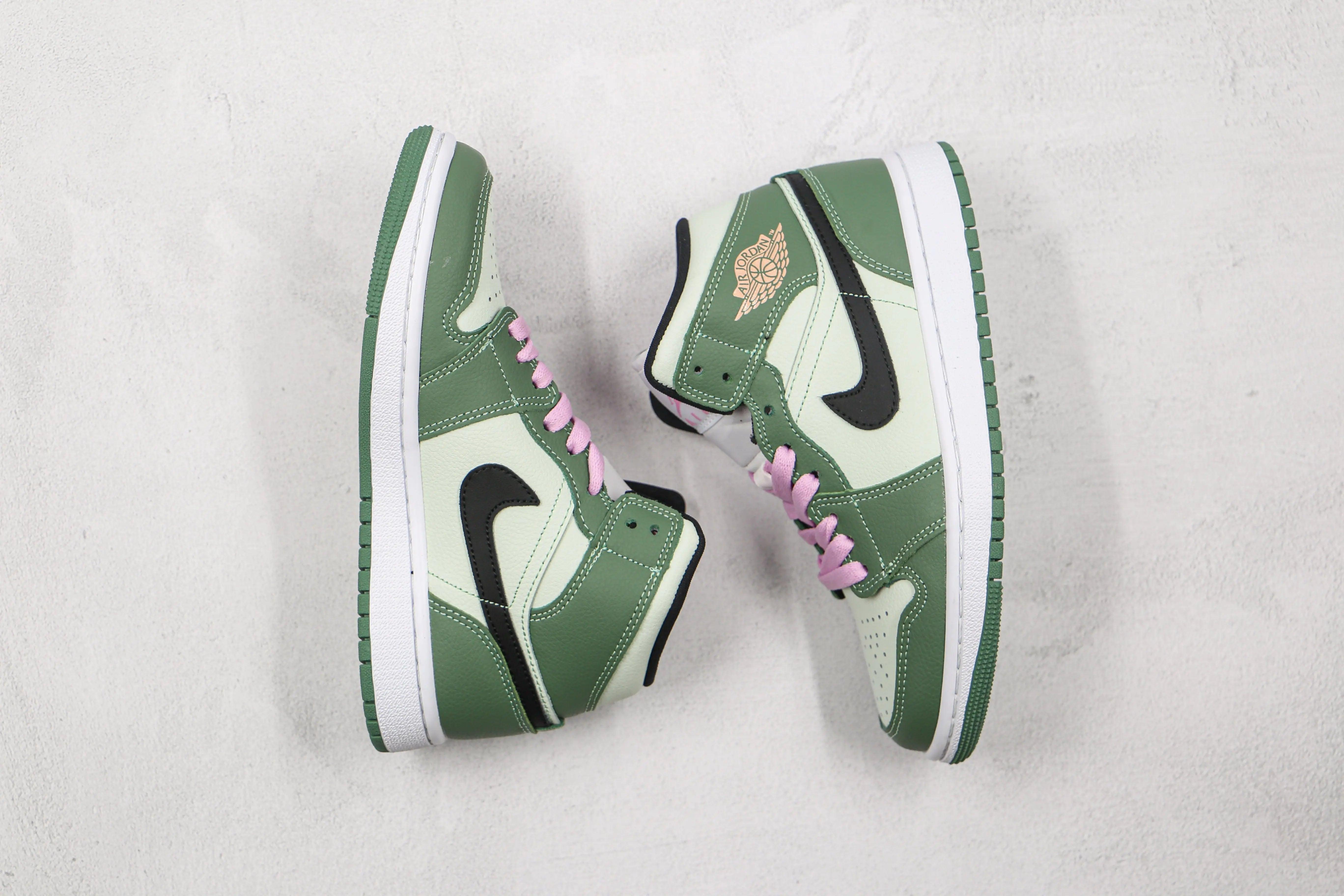 Custom Air Jordan 1 Dutch Green High Q sneakerlandnet