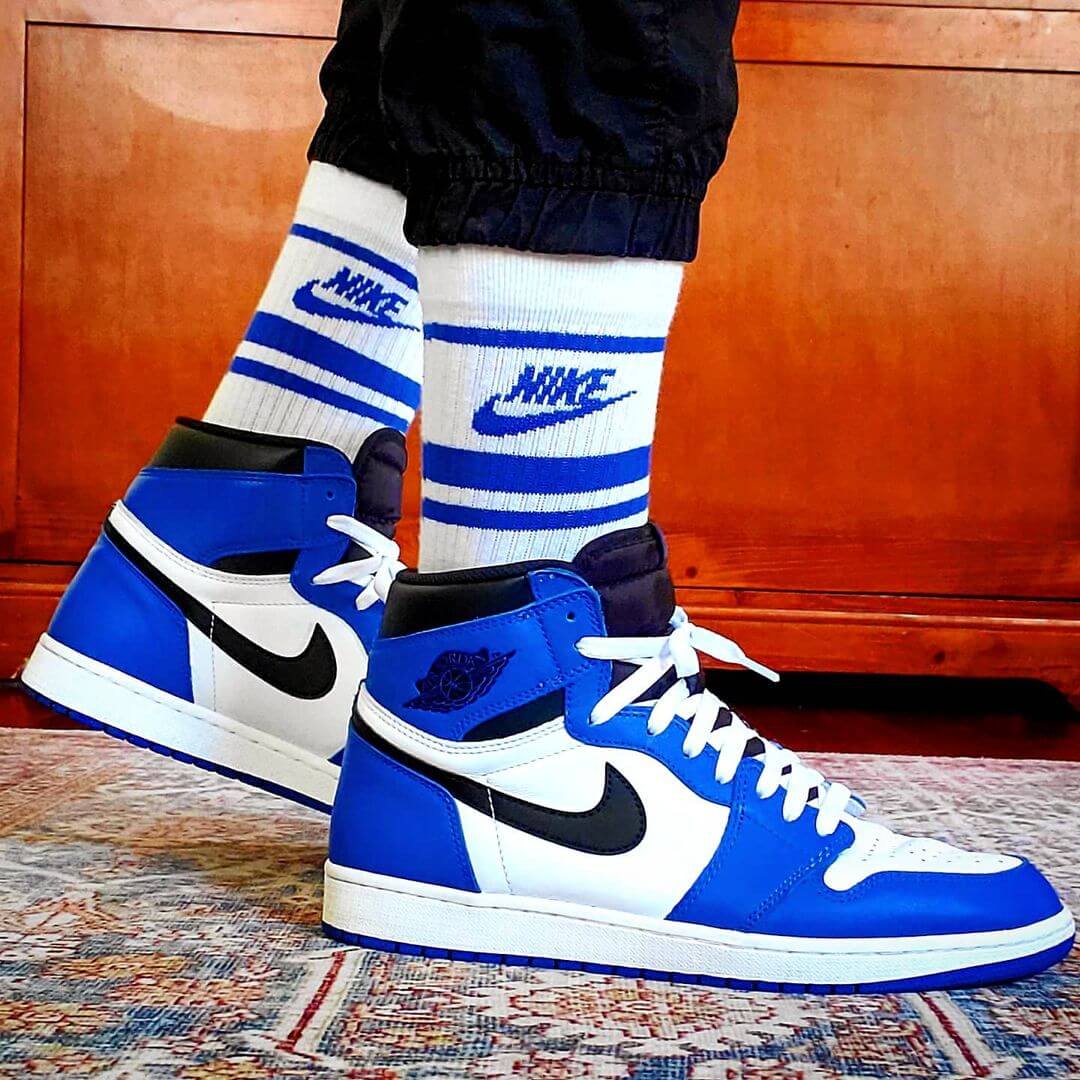 Custom Air Jordan 1 Game Royal Sneakers - sneakerhypesusa