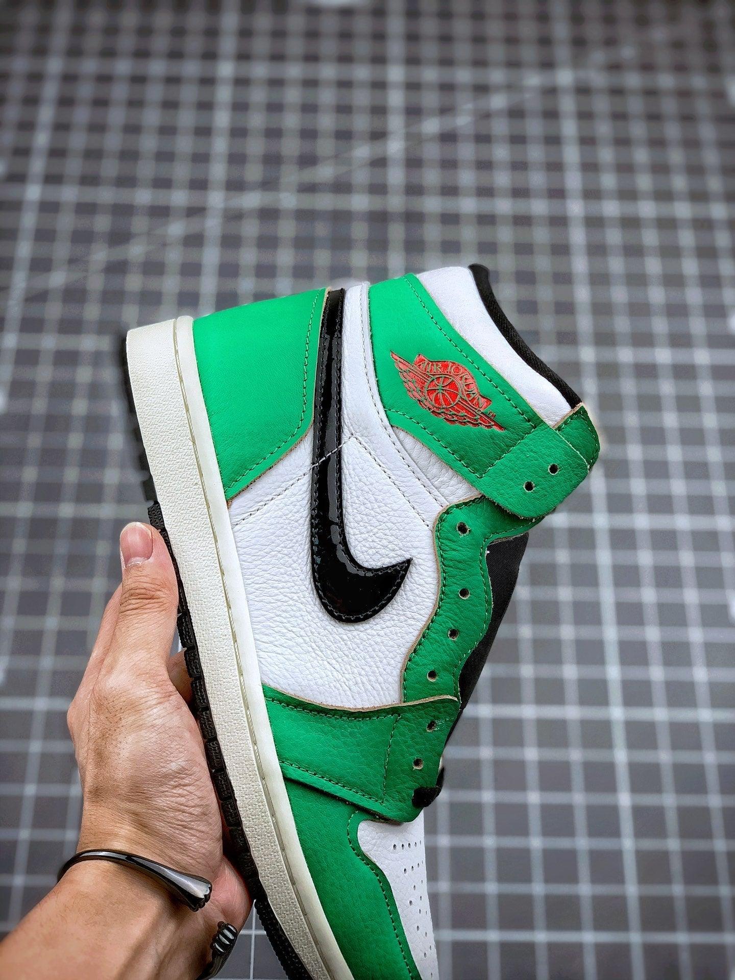 Custom Air Jordan 1 High OG Lucky Green DB4612-300 sneakerlandnet