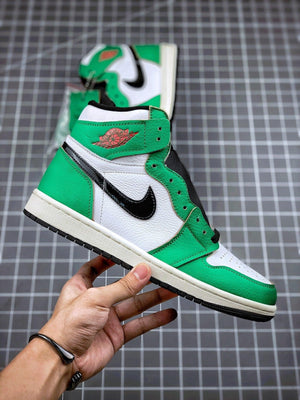 Custom Air Jordan 1 High OG Lucky Green DB4612-300 sneakerlandnet