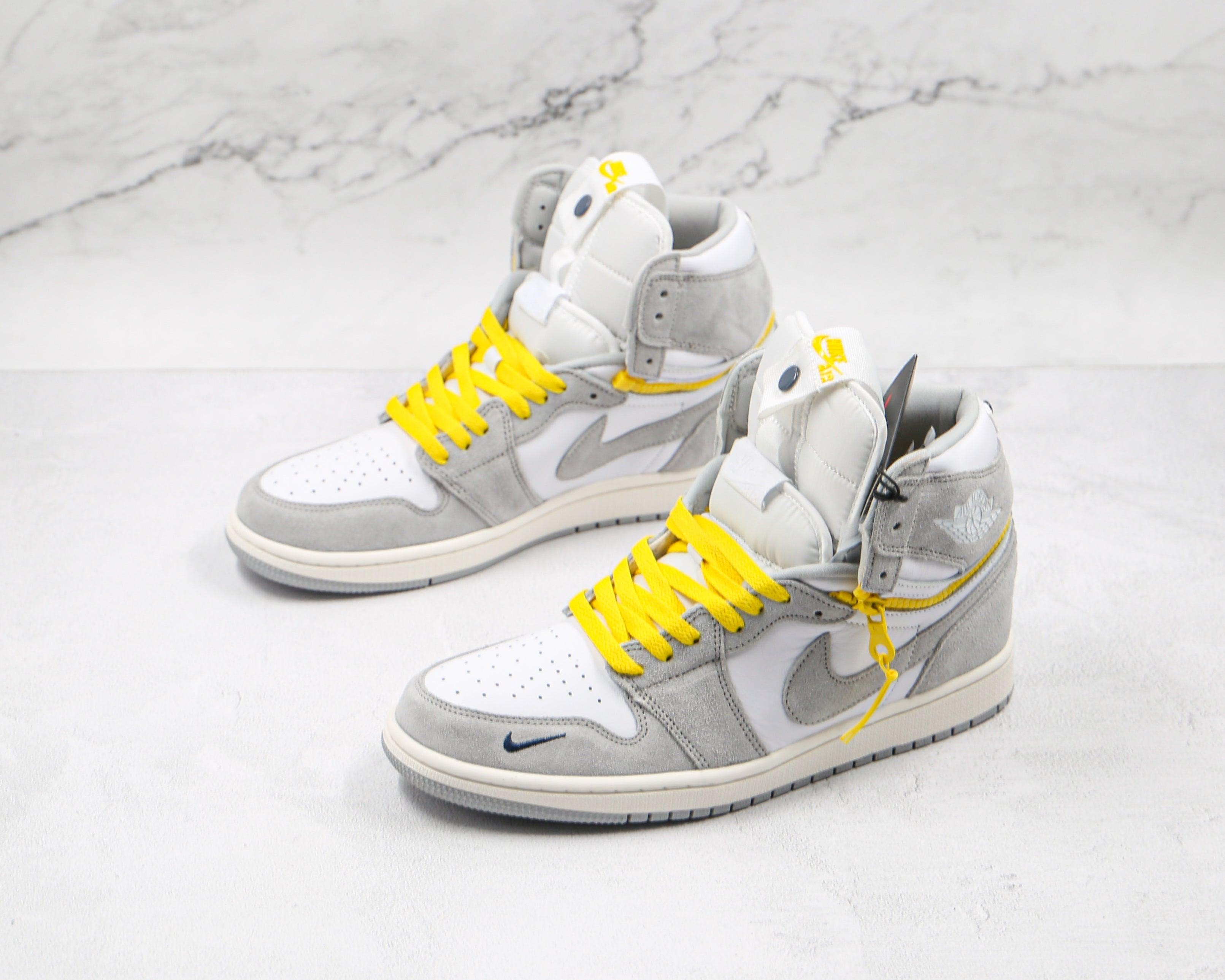 Custom Air Jordan 1 High Switch “Light Smoke Grey” High Q ( Customs And Box ), Jordan 1 Sneakers Active sneakerlandnet