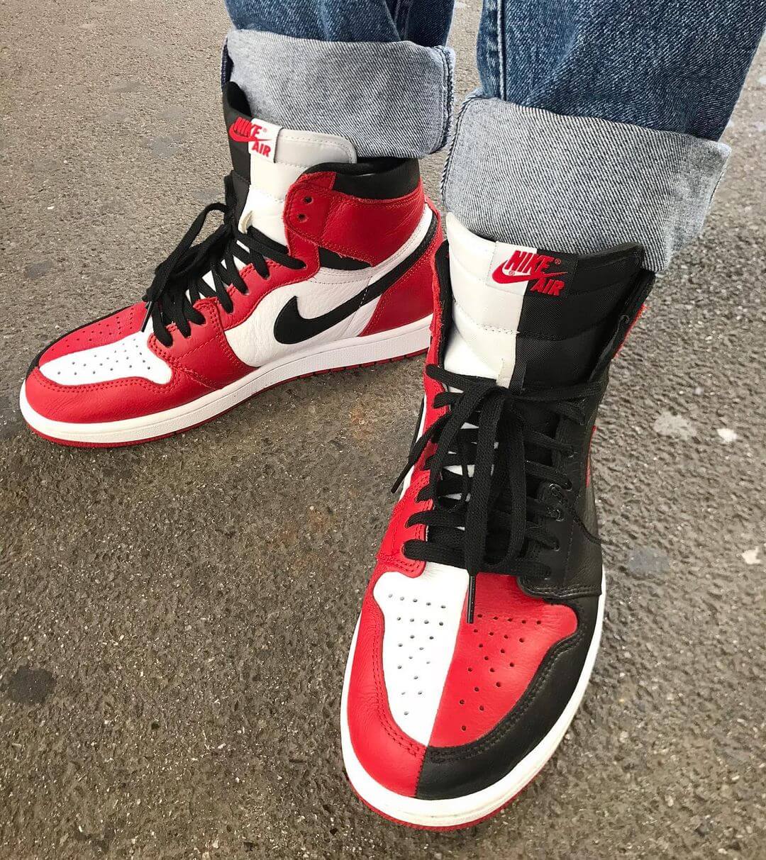 Custom Air Jordan 1 Homage To Home Chicago Sneakers - sneakerhypesusa