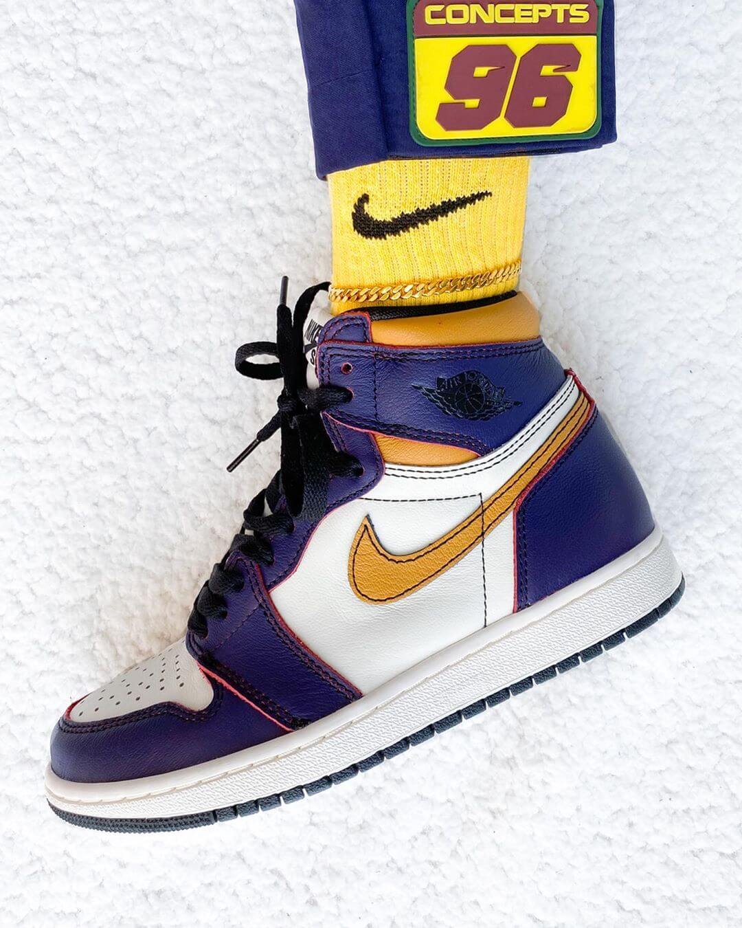 Custom Air Jordan 1 LA To Chicago Sneakers - sneakerhypesusa