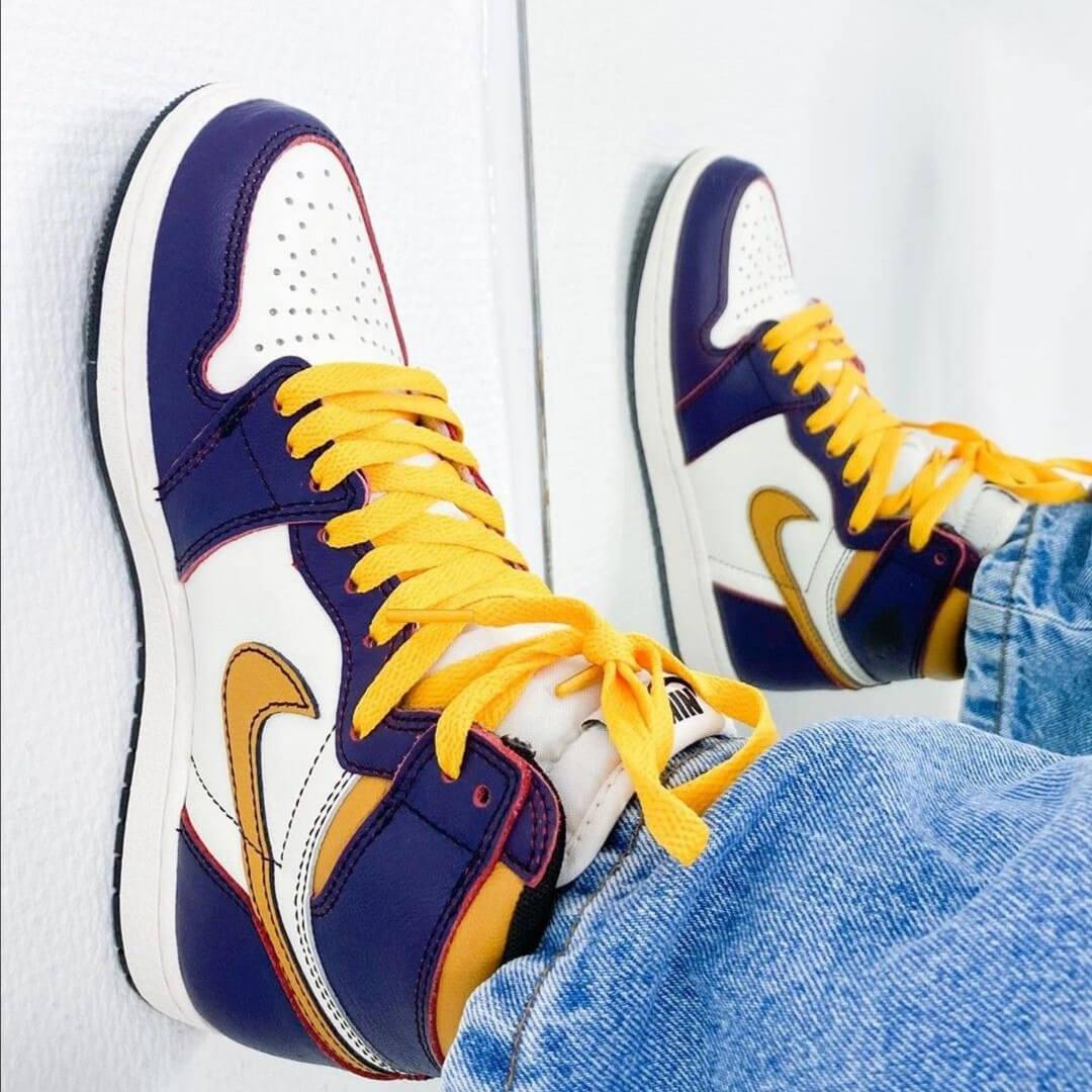 Custom Air Jordan 1 LA To Chicago Sneakers - sneakerhypesusa