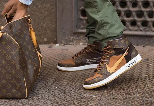 Custom Air Jordan 1 LV High Q ( Customs And Box ), Jordan 1 Sneakers Active A11 - sneakerhillcom