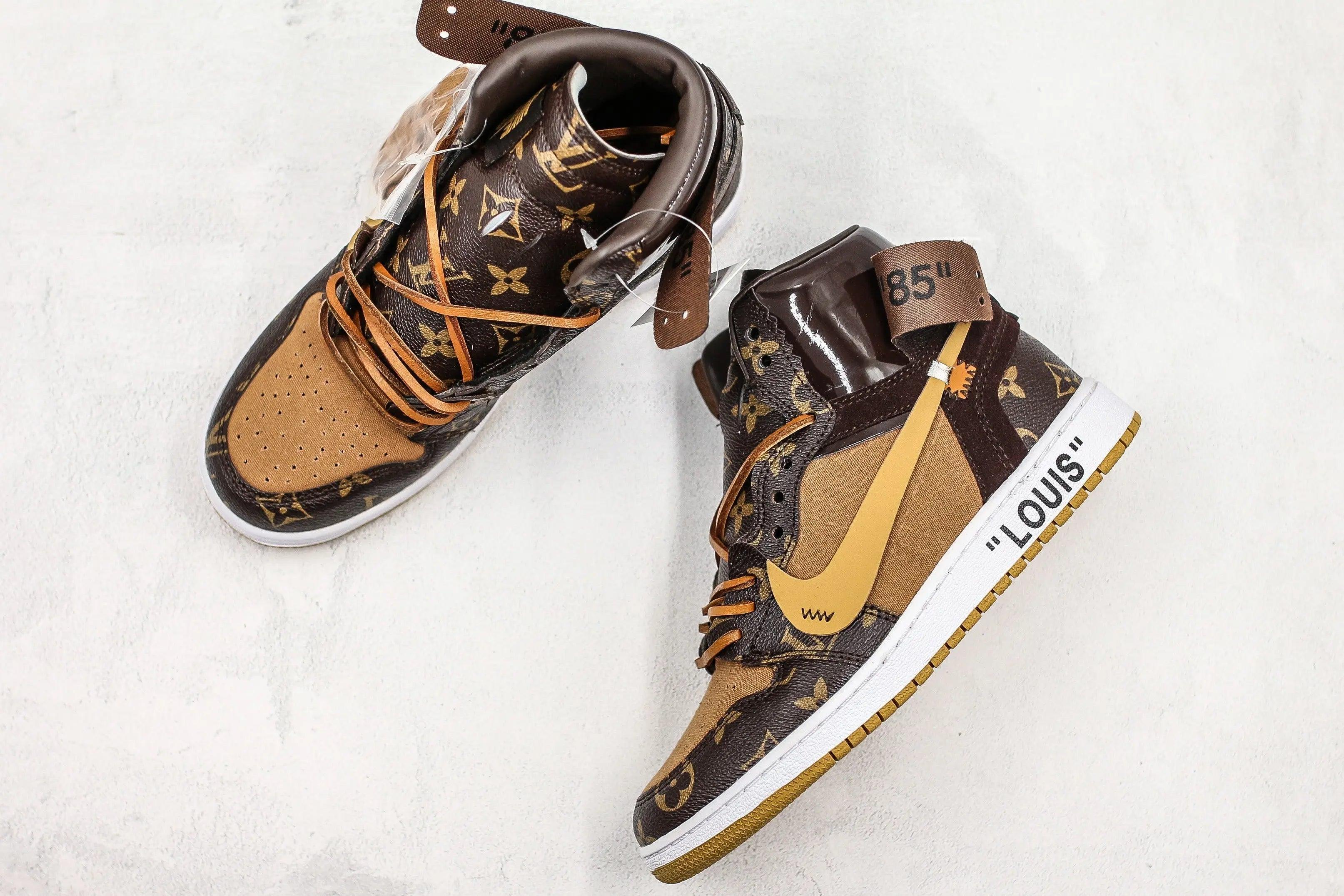 Custom Air Jordan 1 LV High Q ( Customs And Box ), Jordan 1 Sneakers Active A11 - sneakerhillcom
