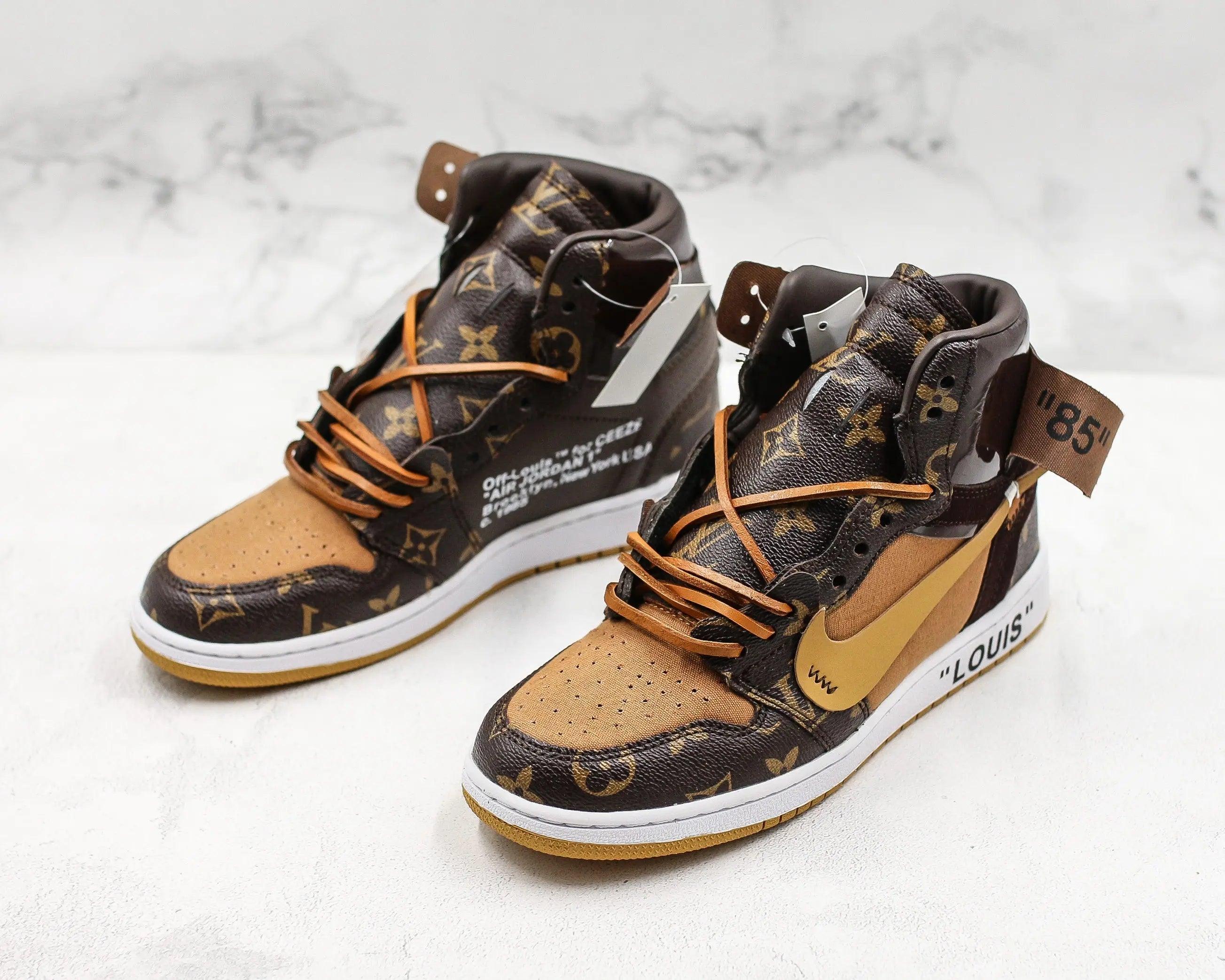 Custom Air Jordan 1 LV High Q ( Customs And Box ), Jordan 1 Sneakers Active A11 - sneakerhillcom