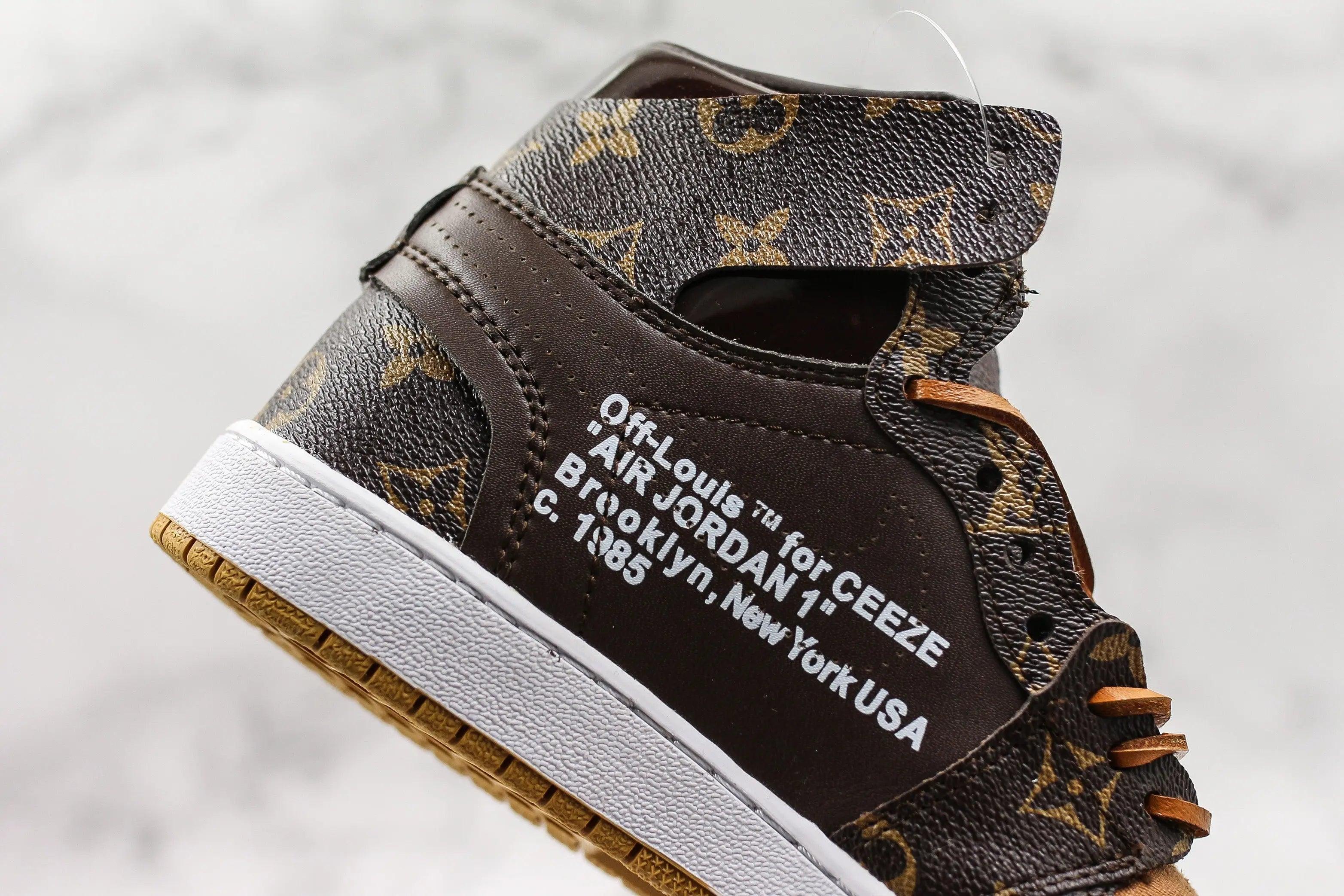 Custom Air Jordan 1 LV High Q ( Customs And Box ), Jordan 1 Sneakers Active A11 - sneakerhillcom