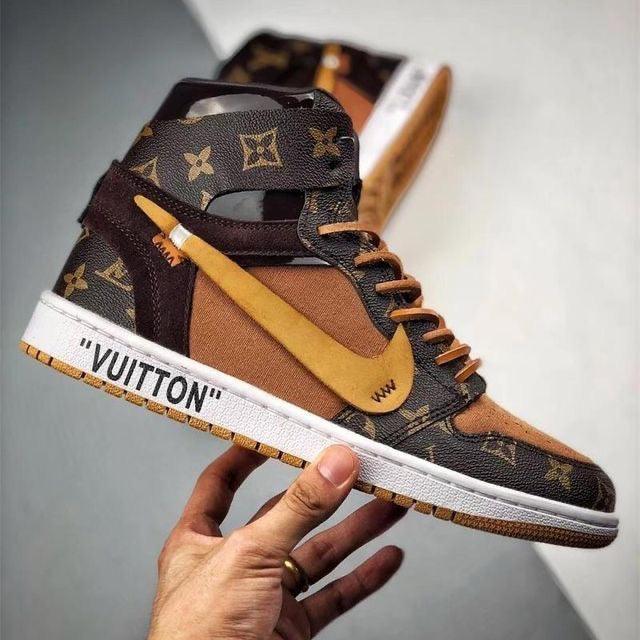 Custom Air Jordan 1 LV High Q ( Customs And Box ), Jordan 1 Sneakers Active A11 - sneakerhillcom