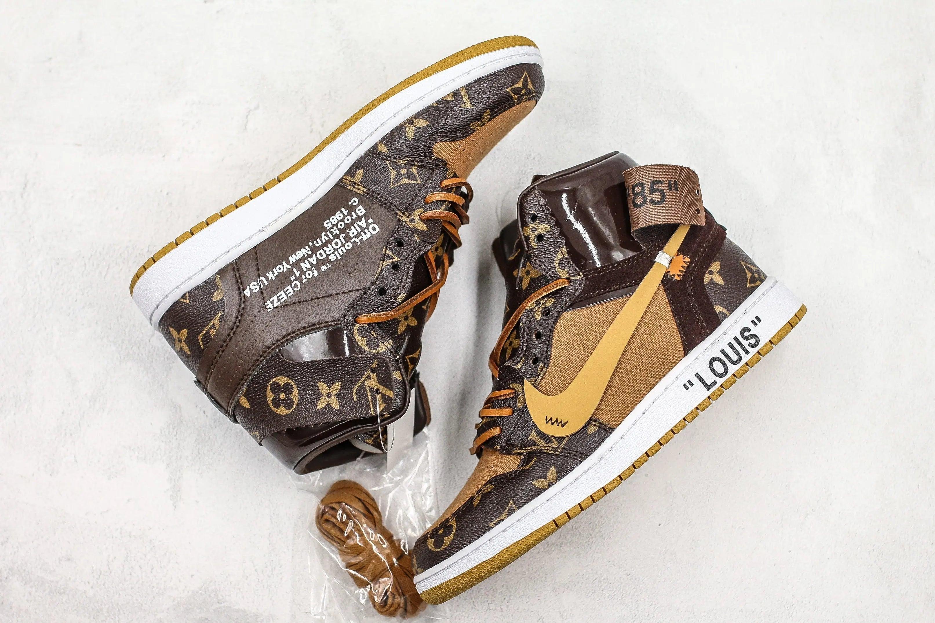 Custom Air Jordan 1 LV High Q ( Customs And Box ), Jordan 1 Sneakers Active A11 - sneakerhillcom