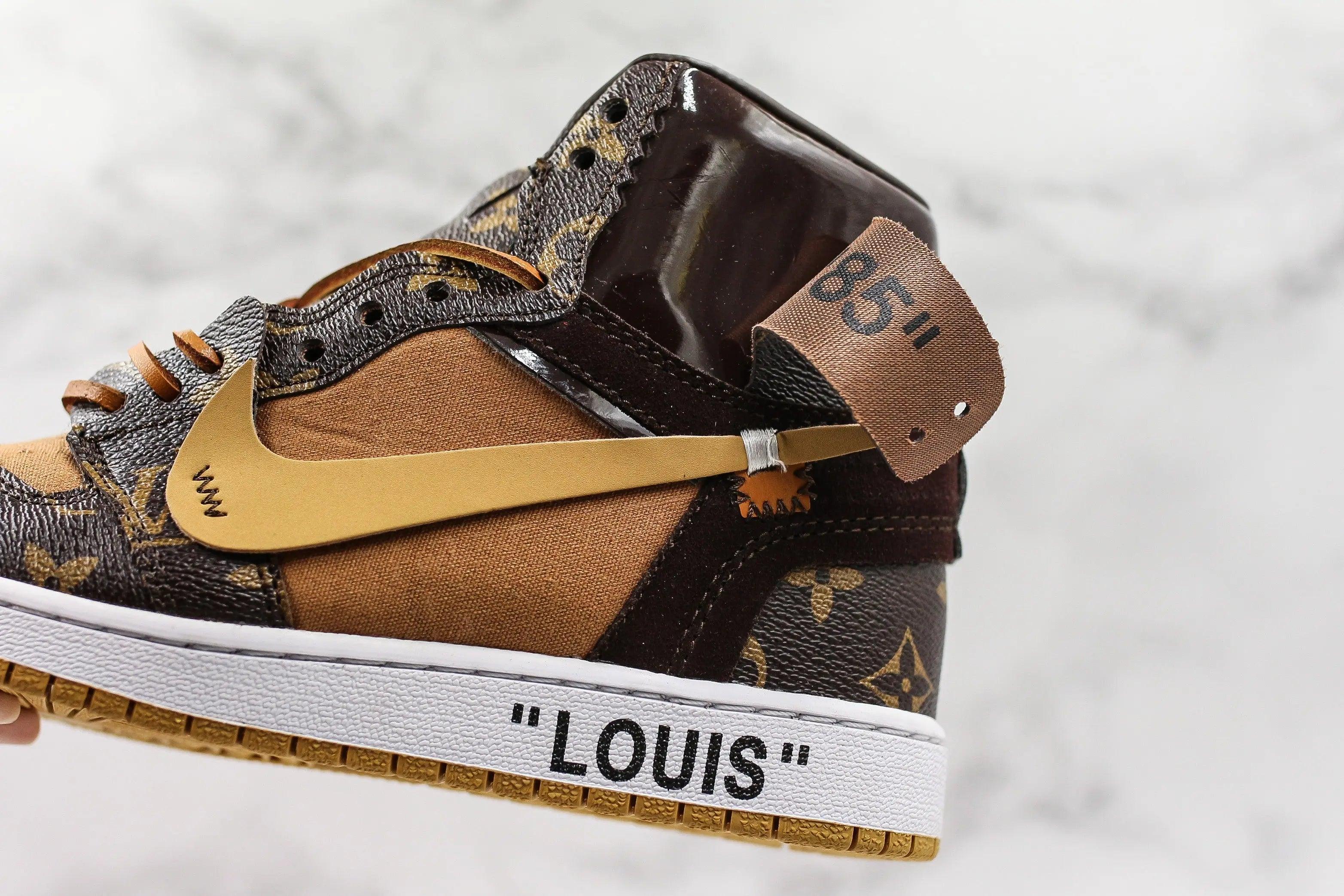 Custom Air Jordan 1 LV High Q ( Customs And Box ), Jordan 1 Sneakers Active A11 - sneakerhillcom