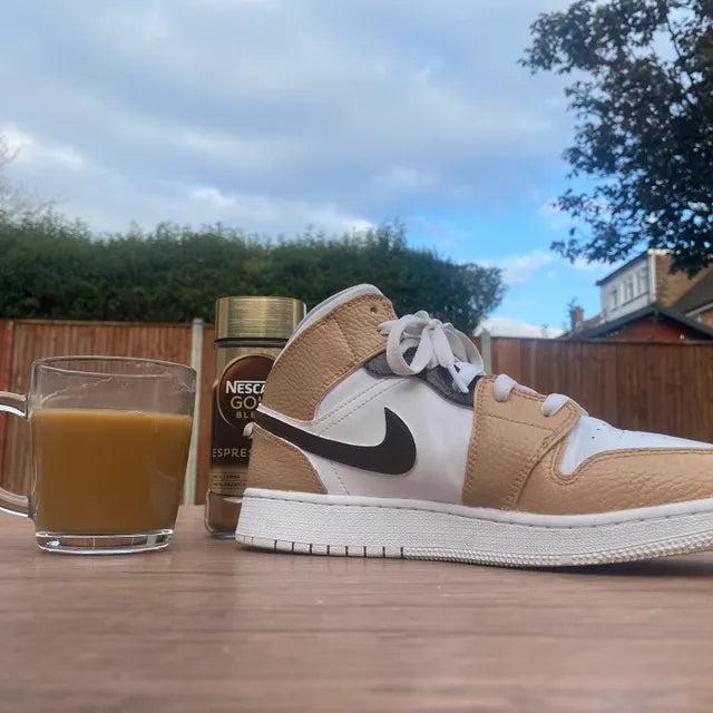 Custom Air Jordan 1 Latte - sneakerhypesusa