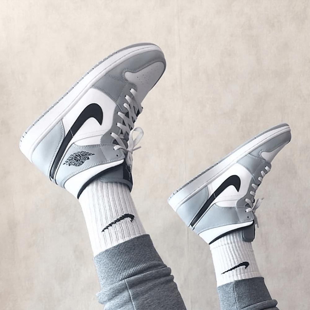 Custom Air Jordan 1 Light Grey Sneakers - sneakerhypesusa