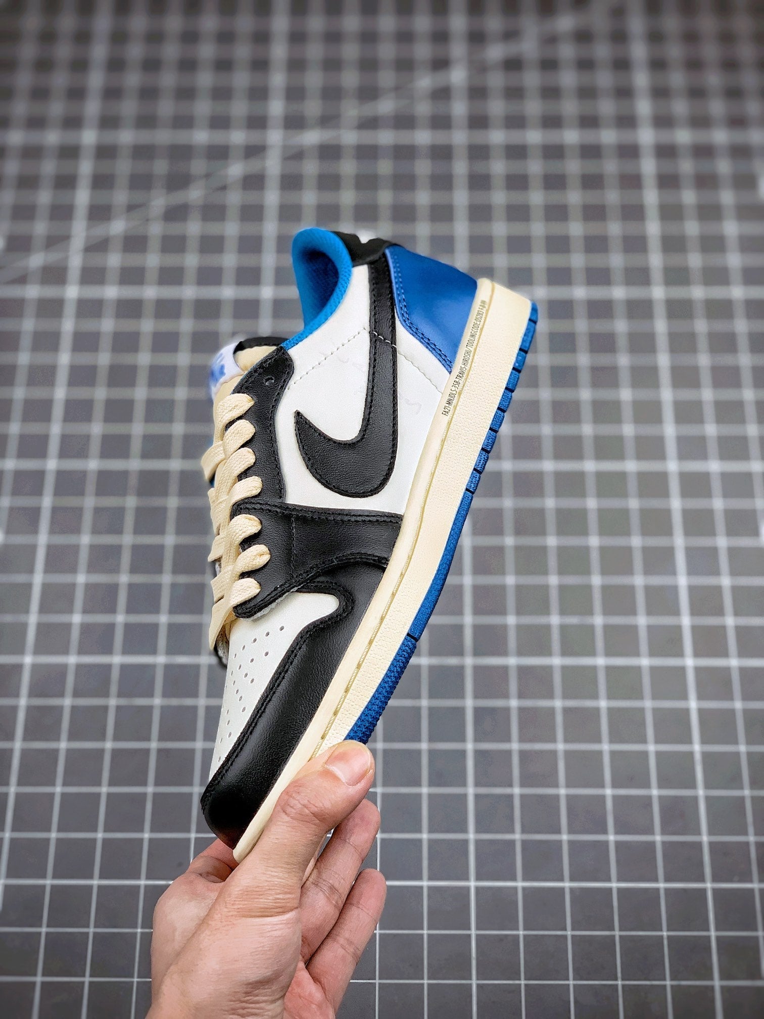 Custom Air Jordan 1 Low Fragment x T-Scott - DM7866-140 sneakerhypes