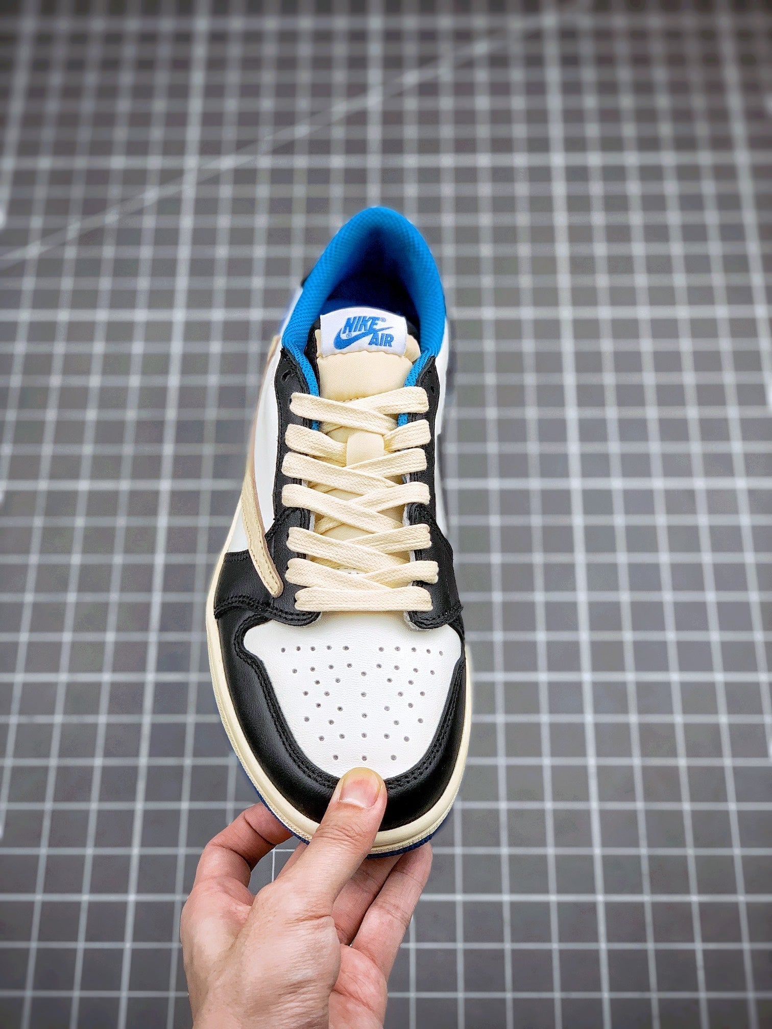 Custom Air Jordan 1 Low Fragment x T-Scott - DM7866-140 sneakerhypes