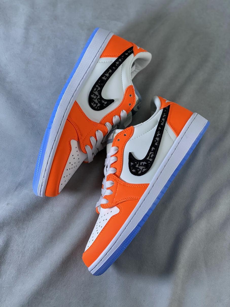 Custom Air Jordan 1 Low x Dior BA33 - sneakerhillcom