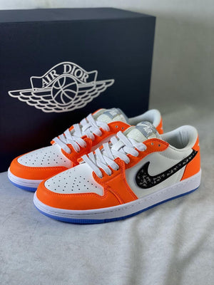 Custom Air Jordan 1 Low x Dior BA33 - sneakerhillcom