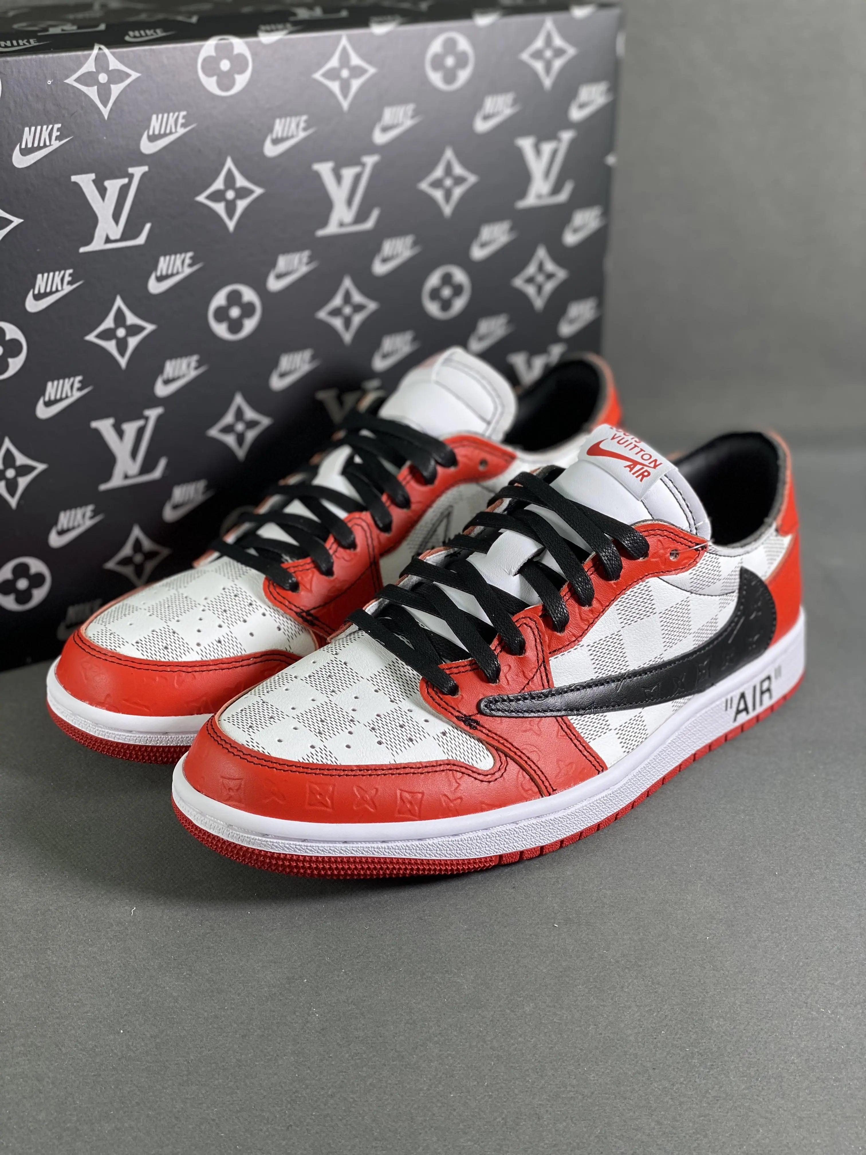 Custom Air Jordan 1 Low x Off-White x Travis Scott DZ2403 006 - sneakerhillcom