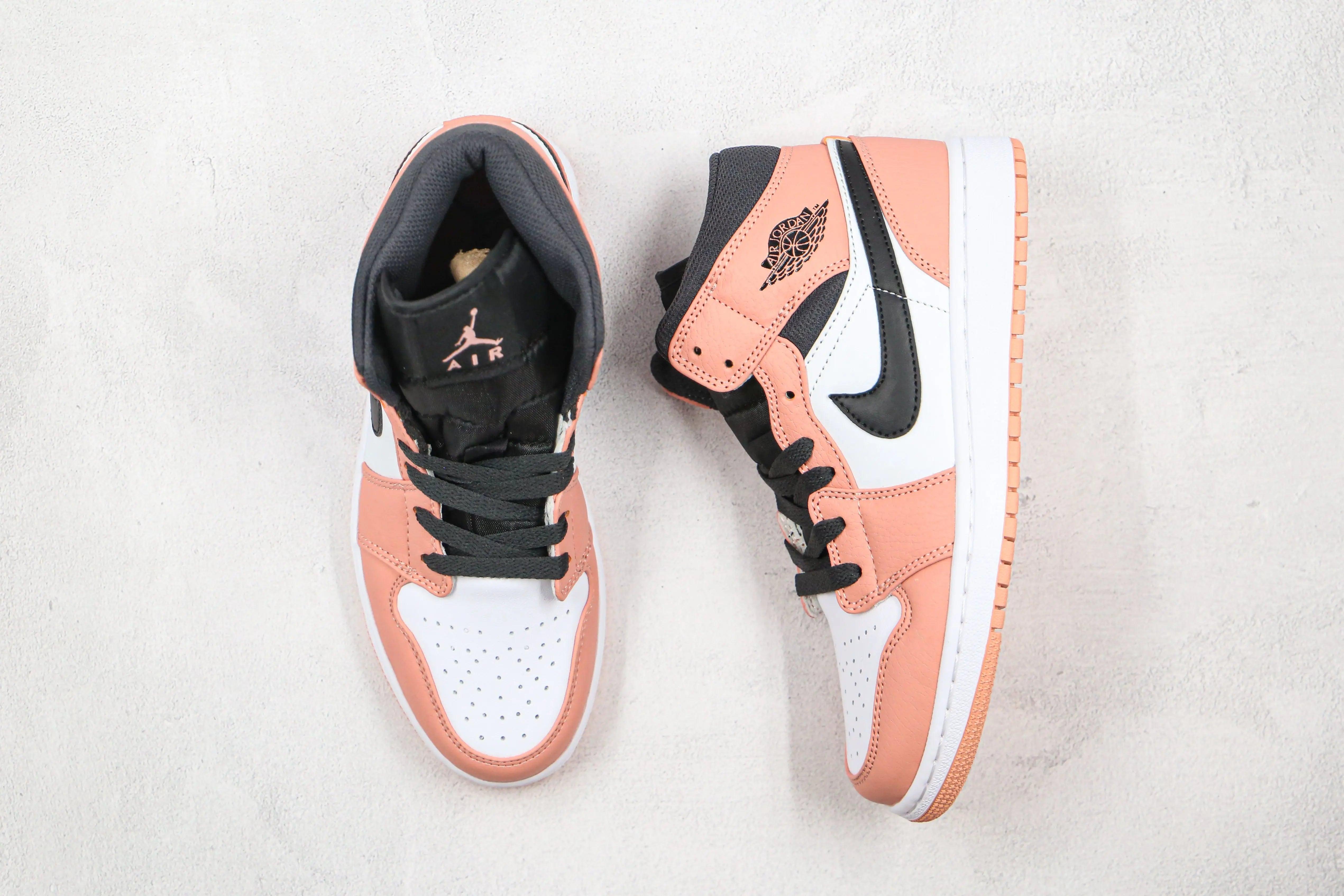 Custom Air Jordan 1 Mid" Digital Pink Quartz High Q ( Customs And Box ), Jordan 1 Sneakers Active sneakeronline