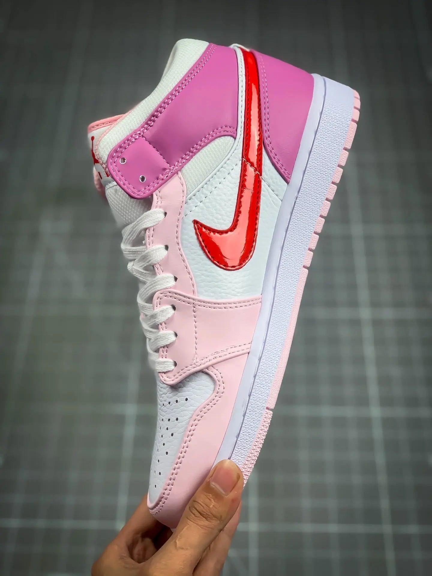 Custom Air Jordan 1 Mid AJ1 Joe 1 White Powder sneakerlandnet