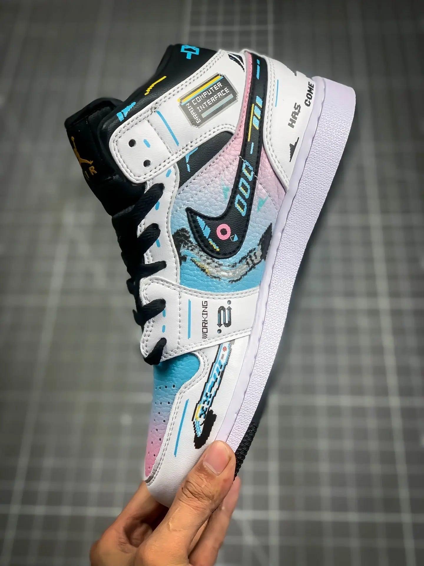 Custom Air Jordan 1 Mid AJ1 sneakerlandnet