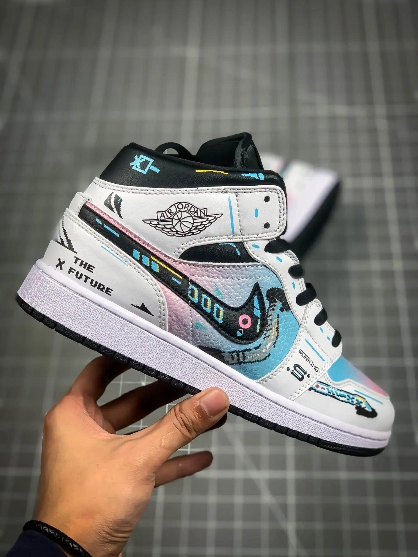 Custom Air Jordan 1 Mid AJ1 sneakerlandnet