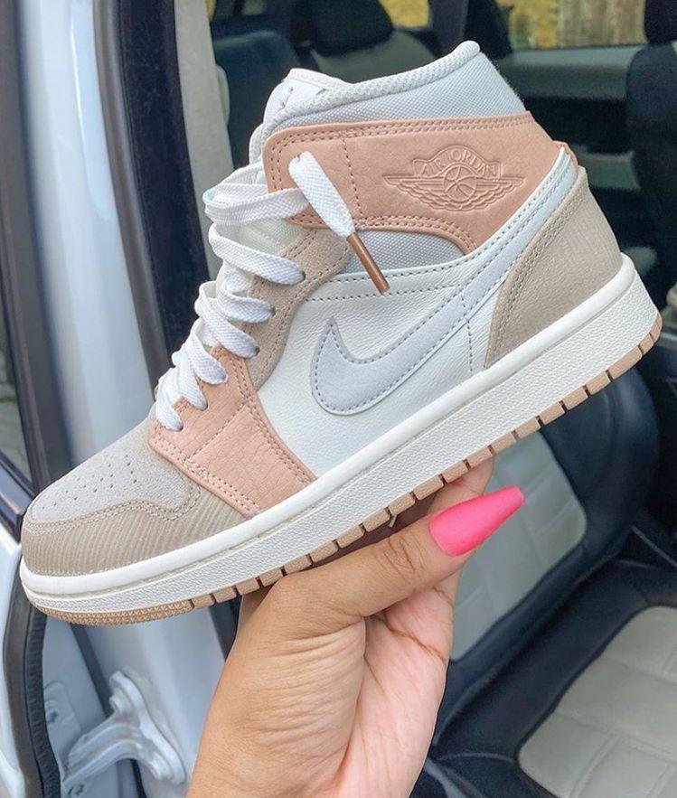Custom Air Jordan 1 Mid CV3044 100 - sneakerhillcom