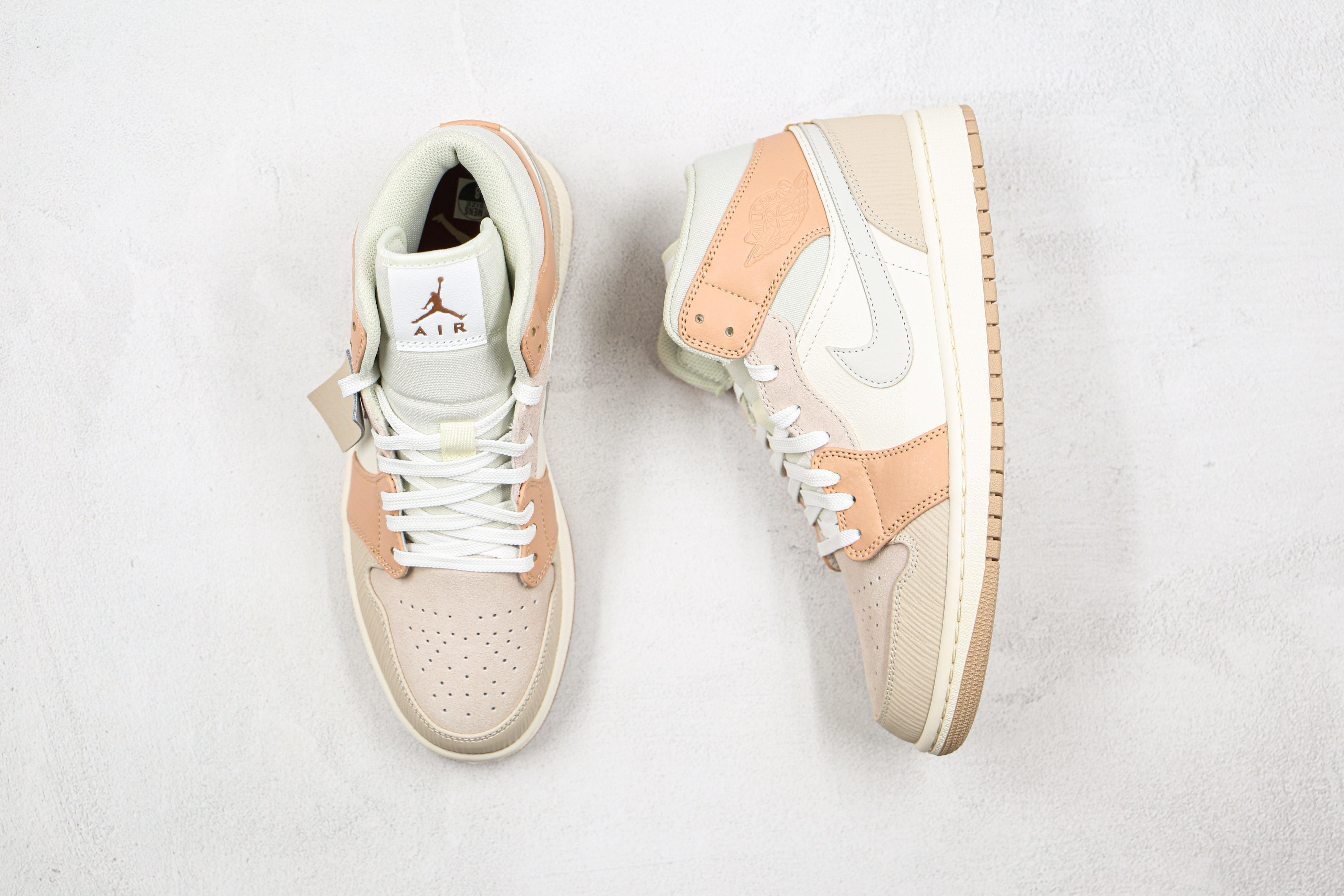 Custom Air Jordan 1 Mid CV3044 100 - sneakerhillcom