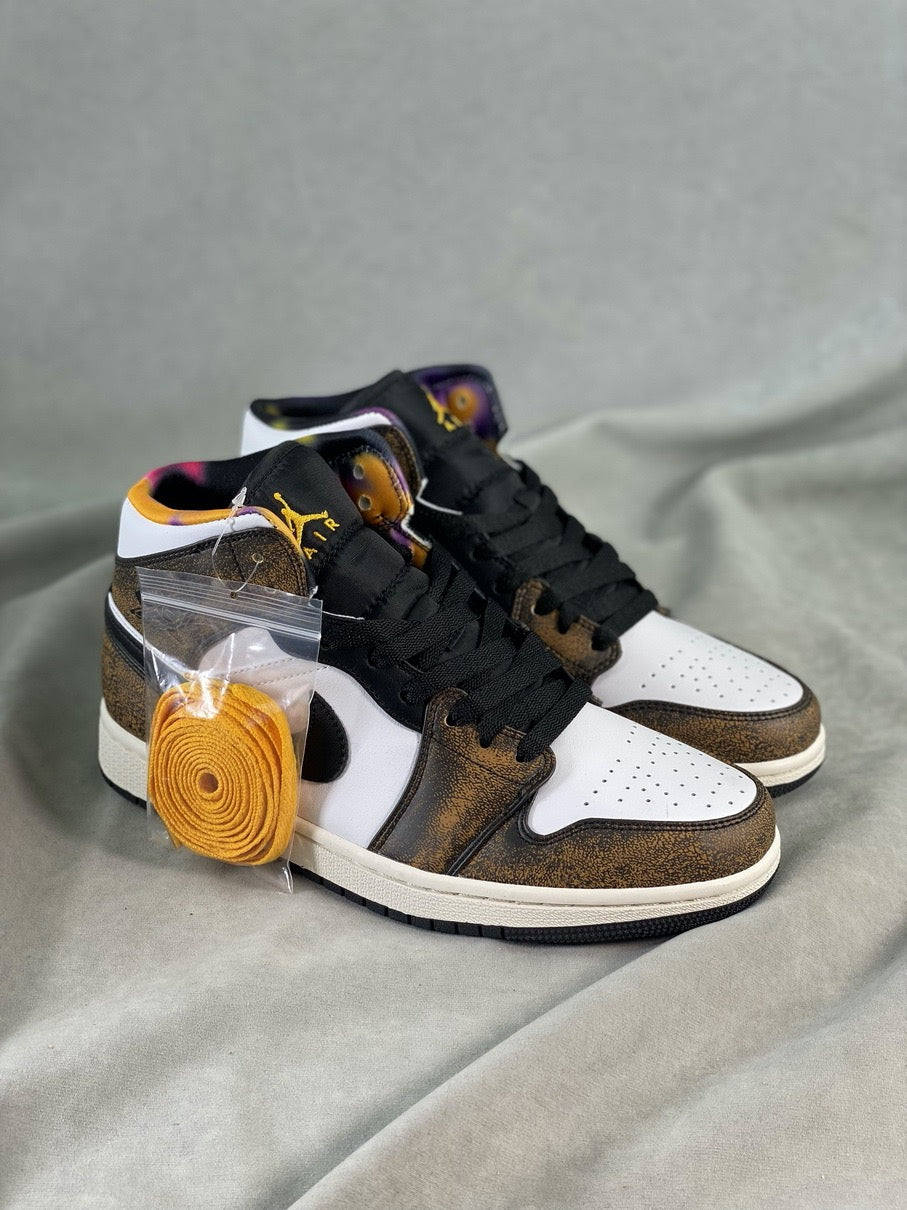 Custom Air Jordan 1 Mid DQ8417-071 - sneakerhypesusa