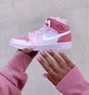 Custom Air Jordan 1 Mid Digital Pink High Q sneakerlandnet