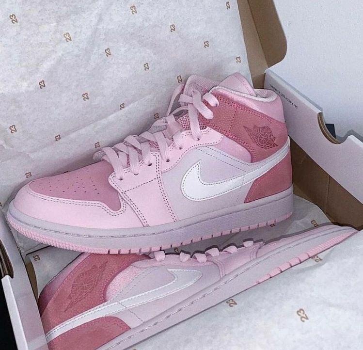 Custom Air Jordan 1 Mid Digital Pink High Q sneakerlandnet