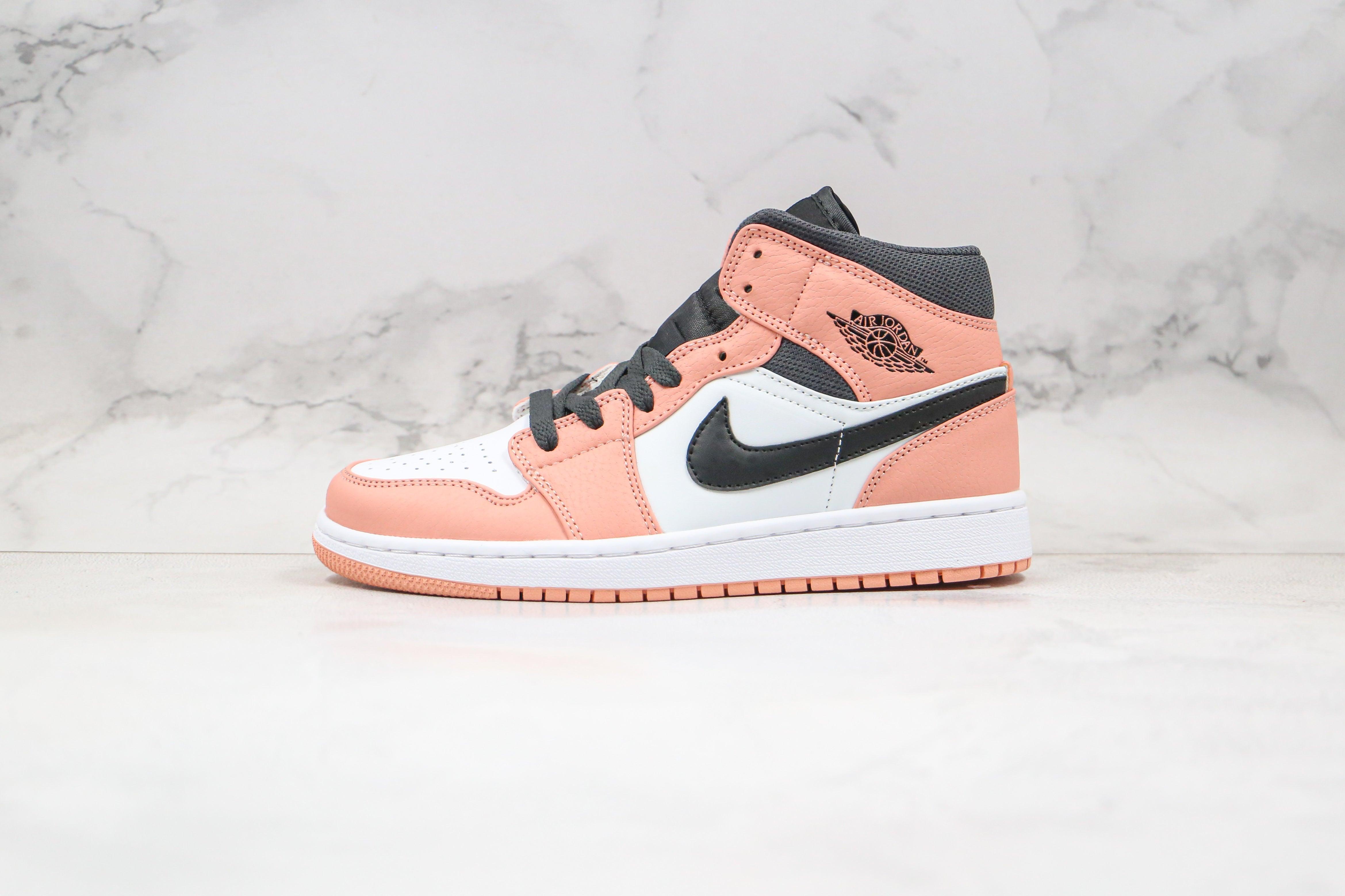 Custom Air Jordan 1 Mid Digital Pink Quartz High Q - sneakerhillcom