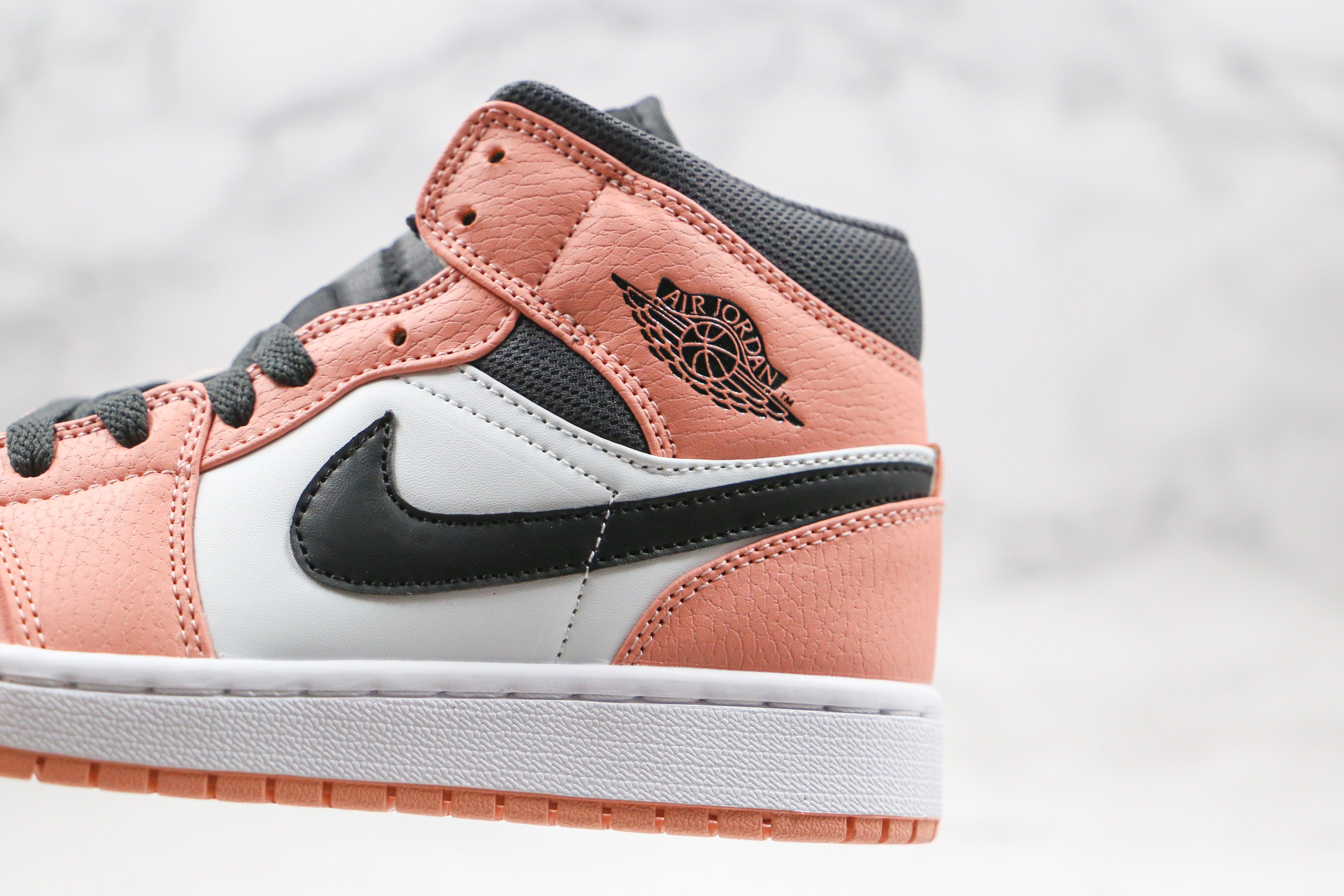 Custom Air Jordan 1 Mid Digital Pink Quartz High Q - sneakerhillcom