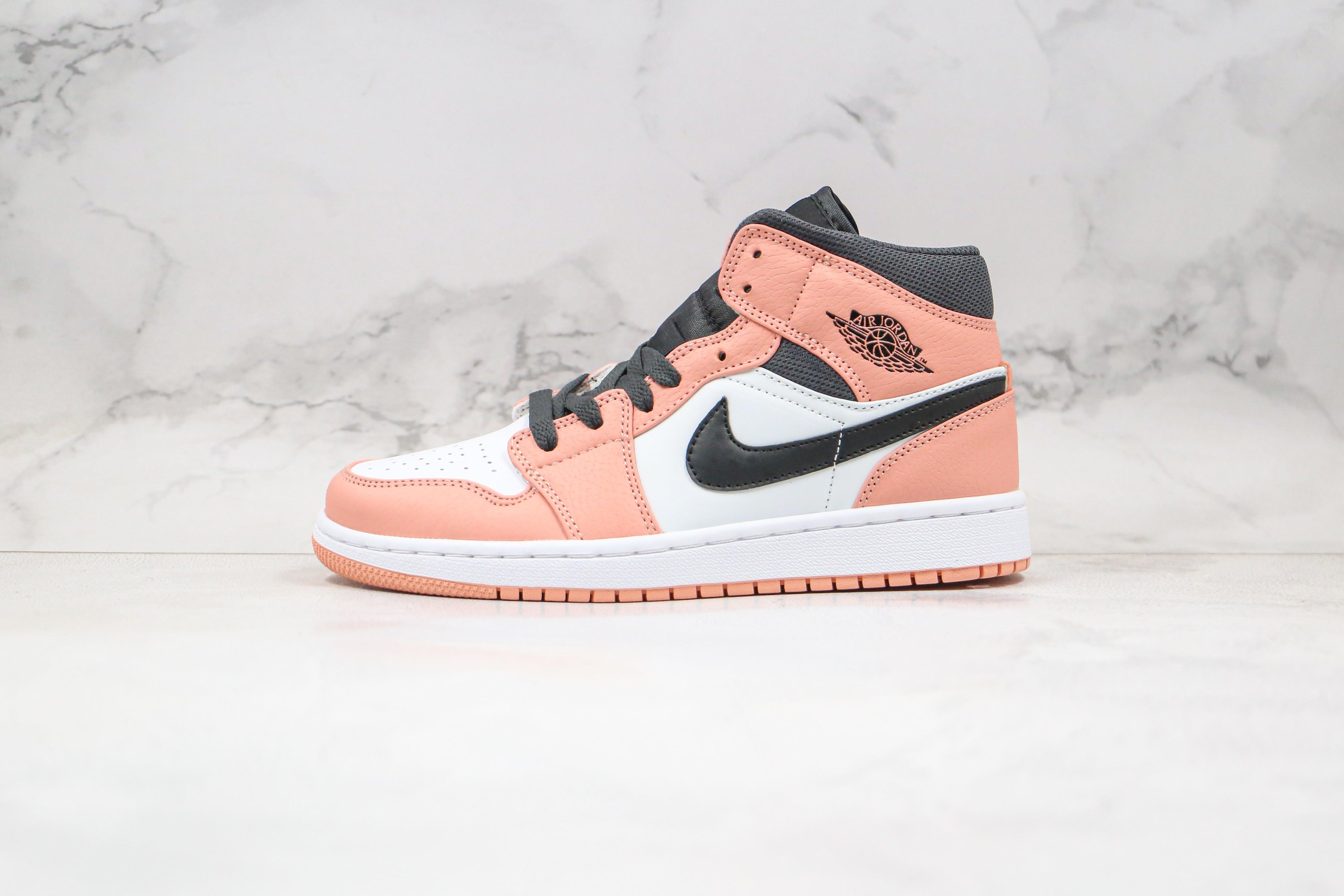 Custom Air Jordan 1 Mid Digital Pink Quartz High Q sneakerlandnet