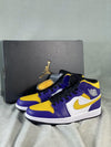 Custom Air Jordan 1 Mid 'Lakers' DQ8426-517 sneakerlandnet