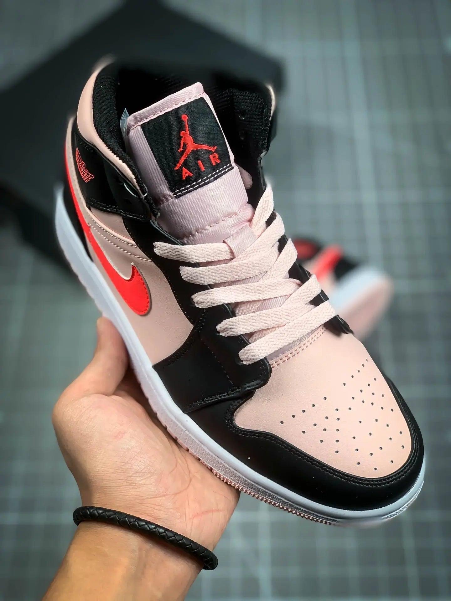 Custom Air Jordan 1 Mid Pink sneakerlandnet