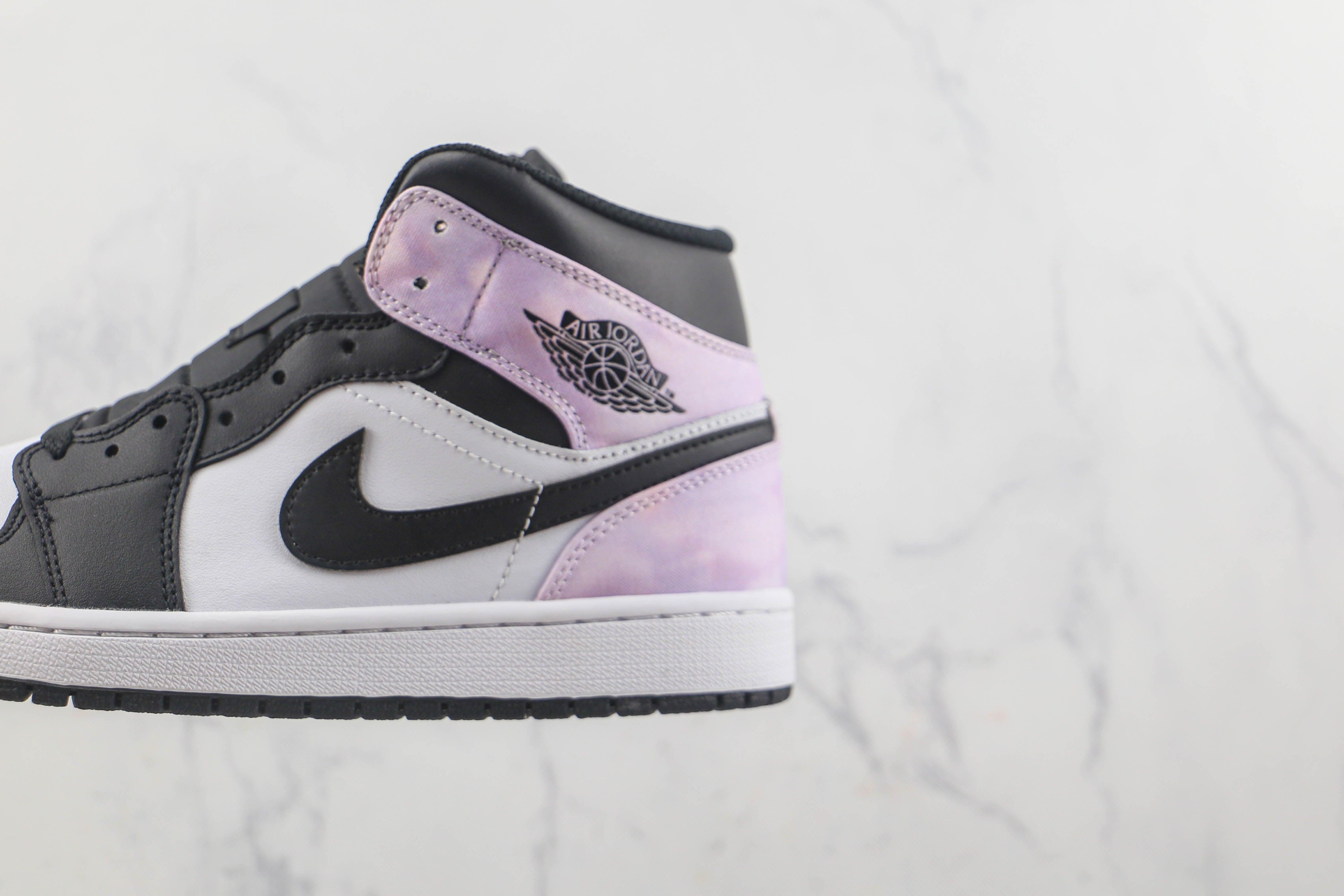 Custom Air Jordan 1 Mid White Tan Navy AJ1 - sneakerhillcom