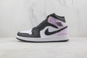 Custom Air Jordan 1 Mid White Tan Navy AJ1 - sneakerhillcom
