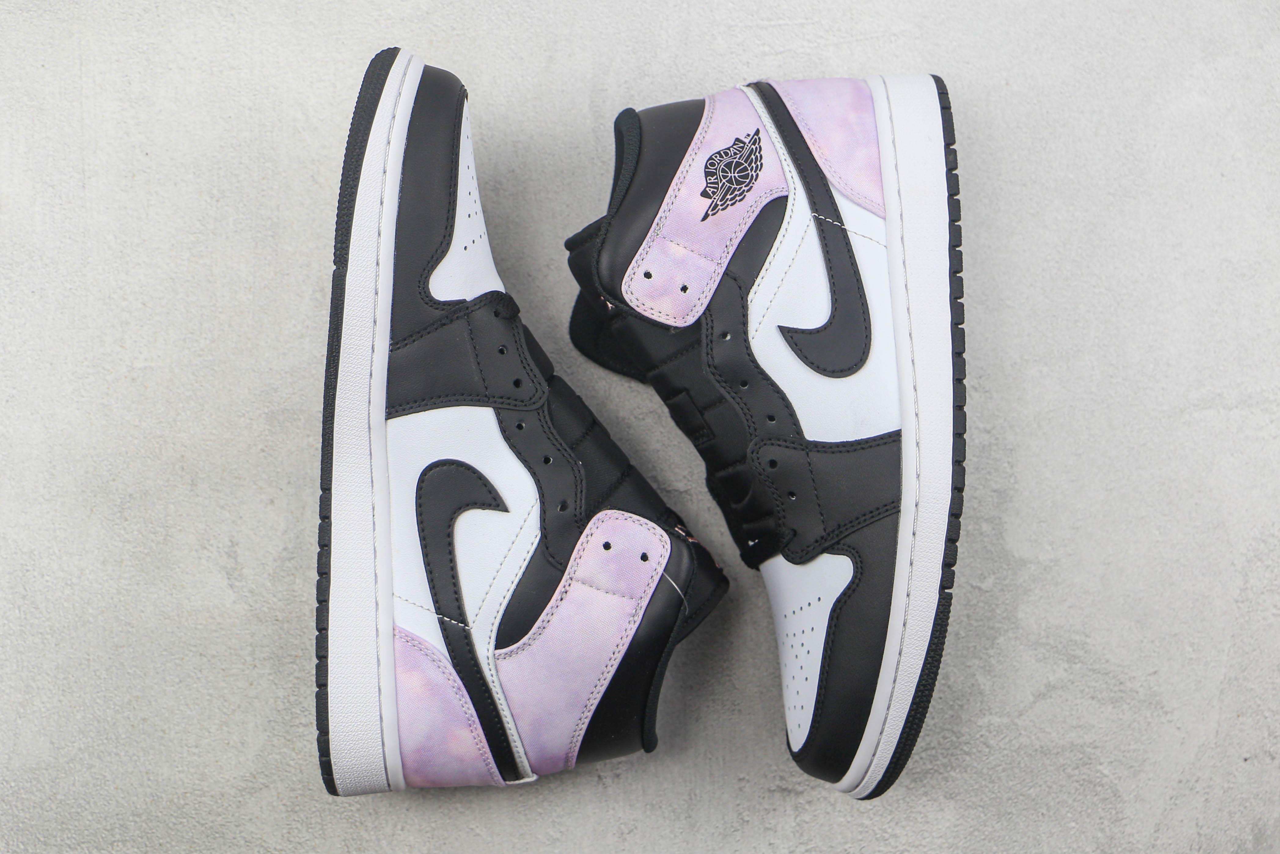 Custom Air Jordan 1 Mid White Tan Navy AJ1 - sneakerhillcom