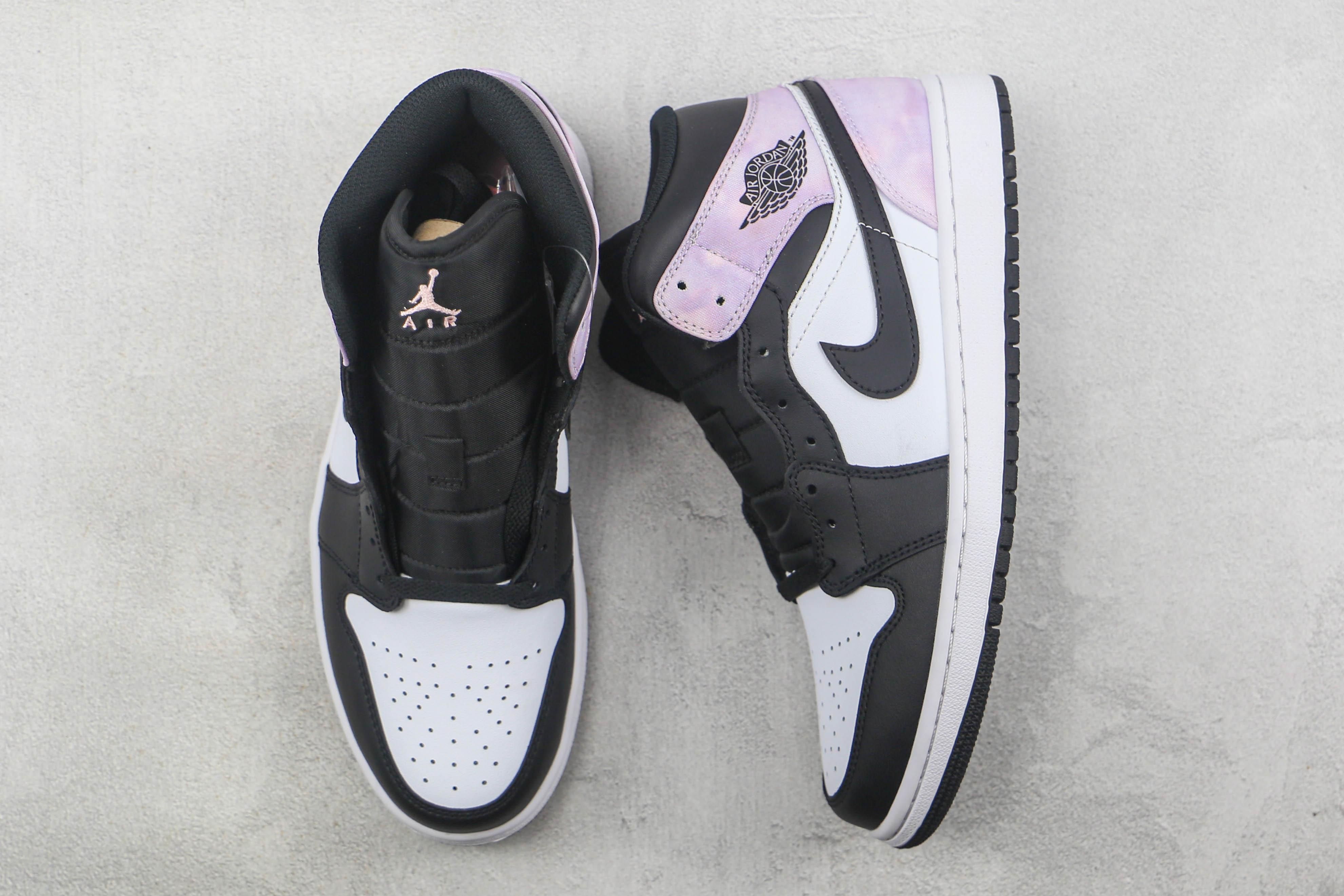 Custom Air Jordan 1 Mid White Tan Navy AJ1 - sneakerhillcom