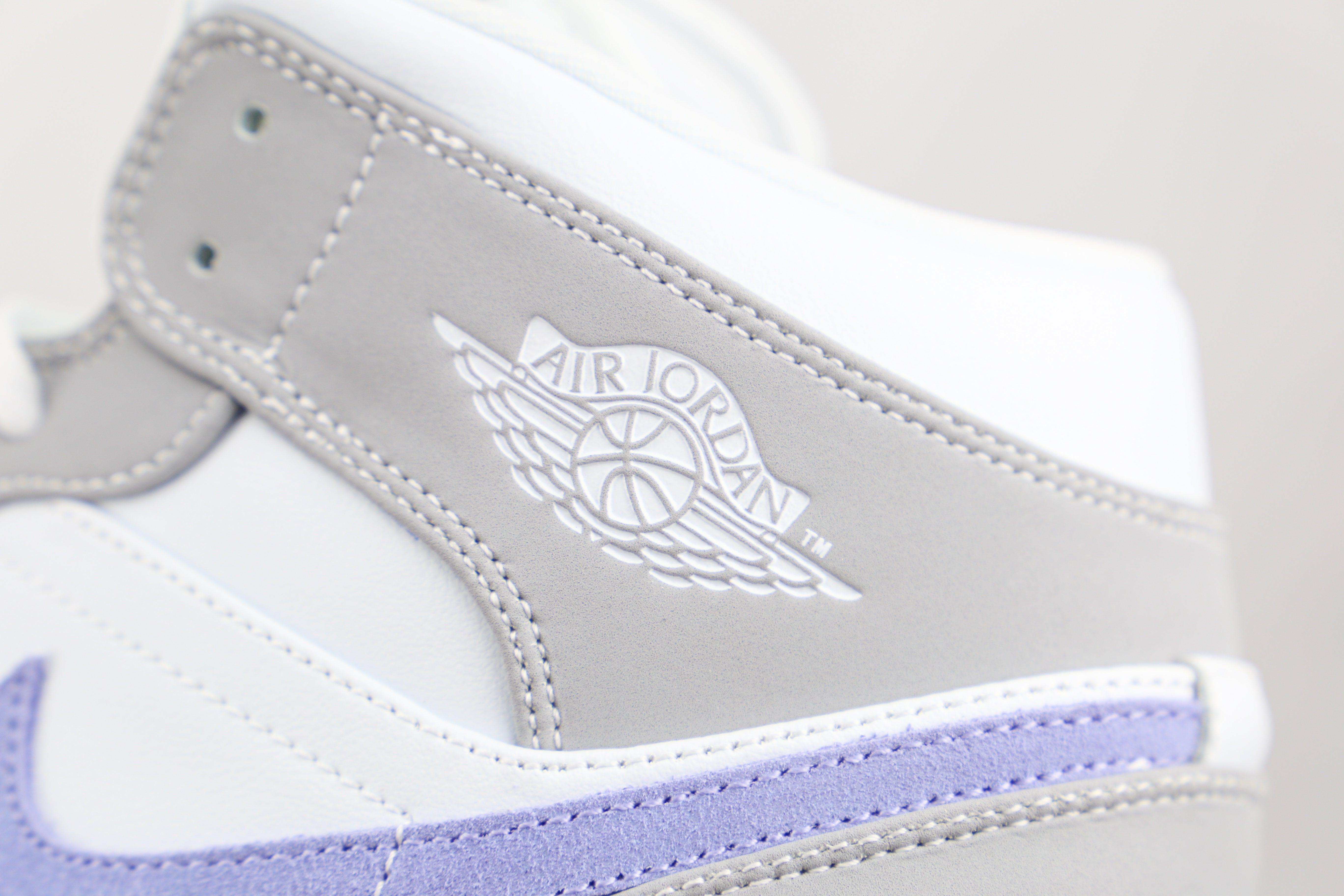 Custom Air Jordan 1 Mid Wolf Grey High Q sneakerlandnet