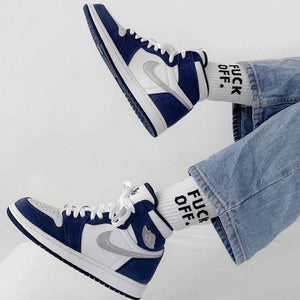 Custom Air Jordan 1 Midnight Navy Sneakers - sneakerhypesusa