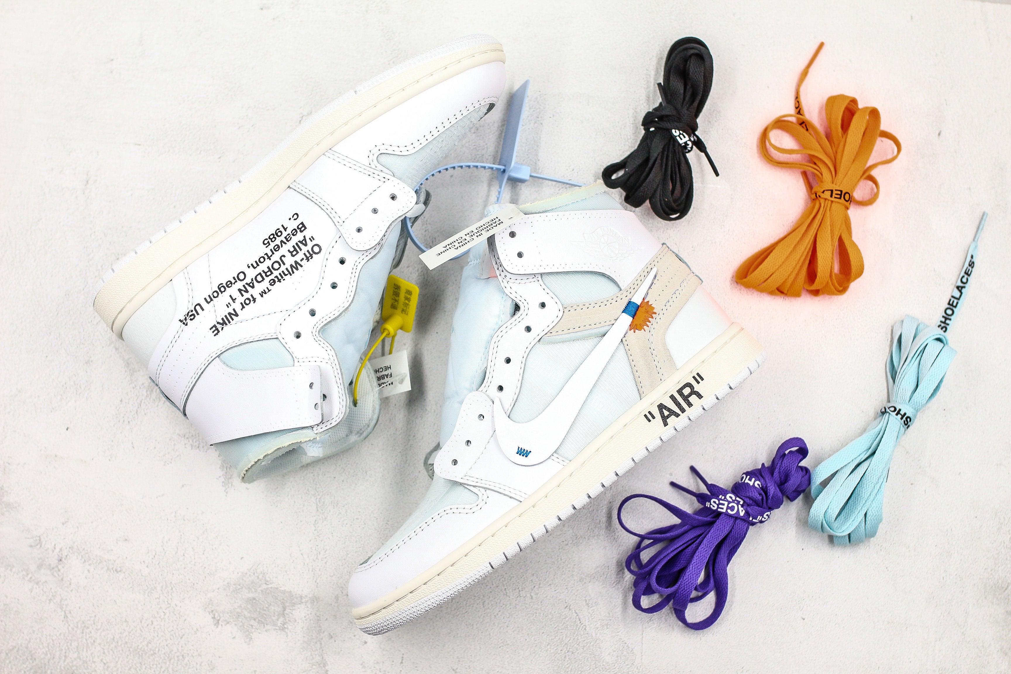 Custom Air Jordan 1 OFF-W High Q - sneakerhillcom