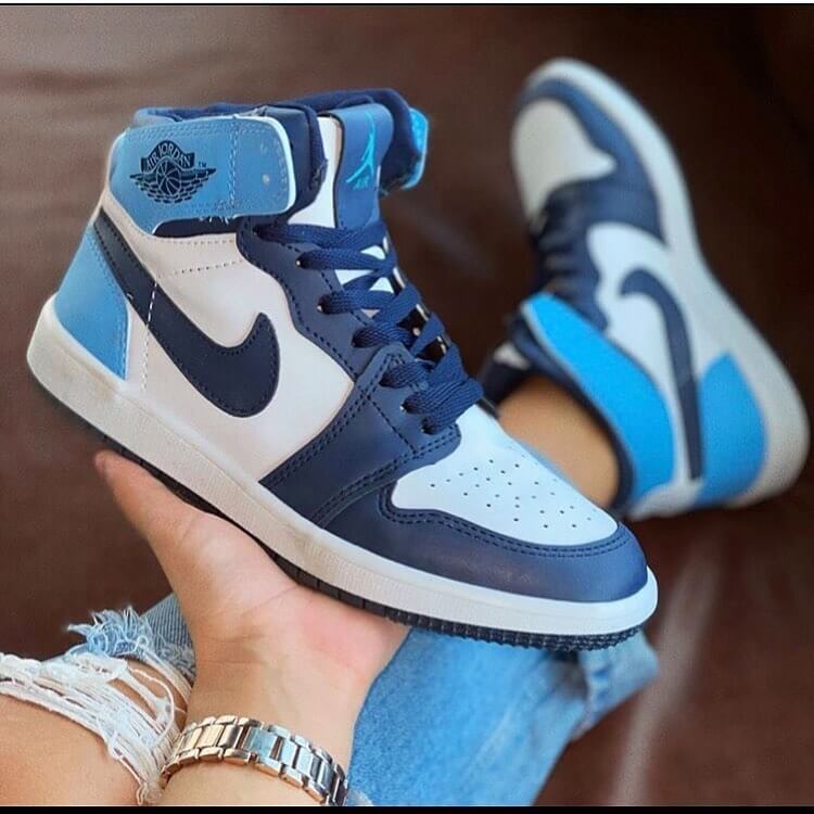 Custom Air Jordan 1 Obsidian Blue Sneakers - sneakerhypesusa