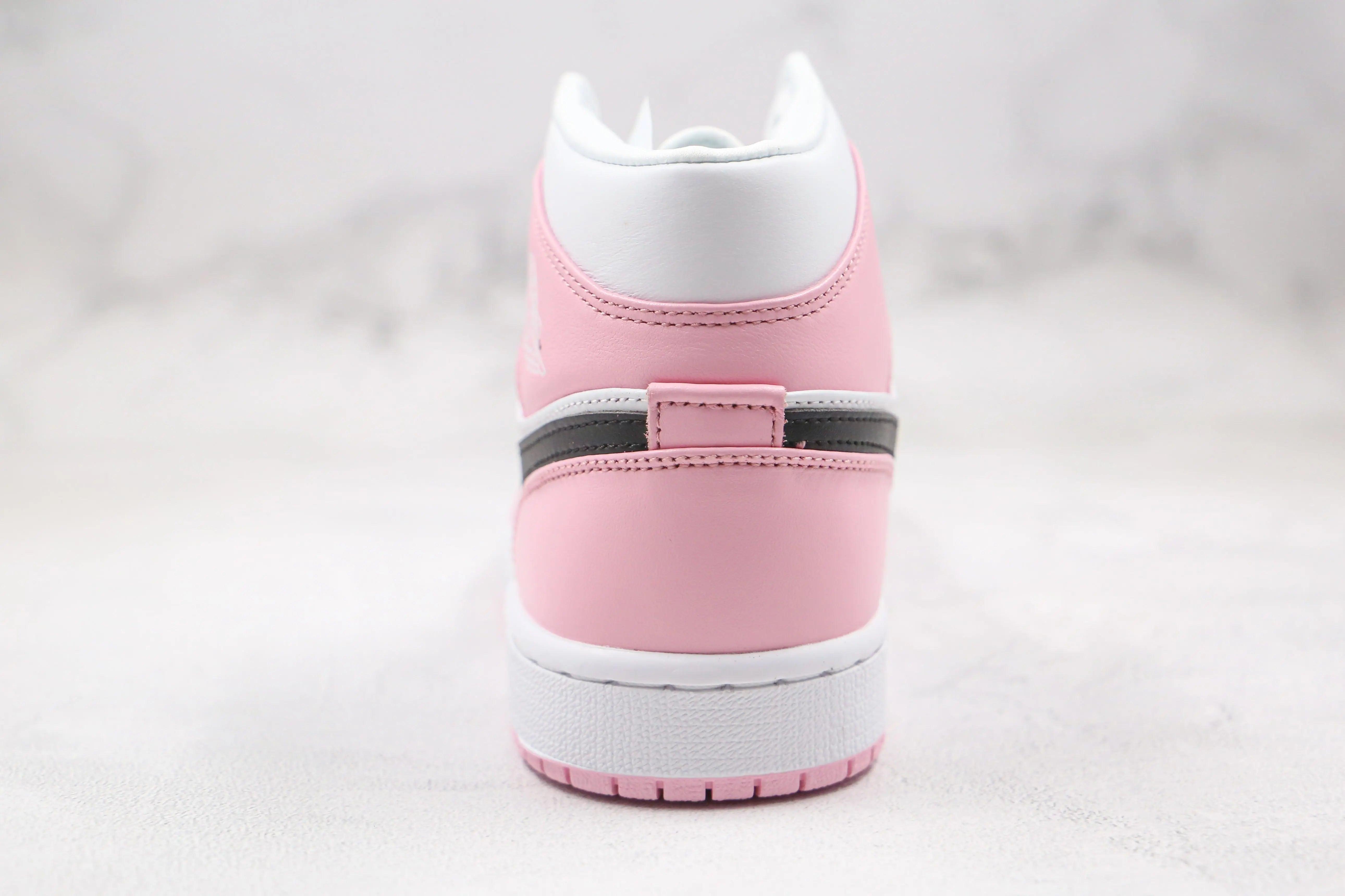 Custom Air Jordan 1 Pink Mid High Q luxurysteps