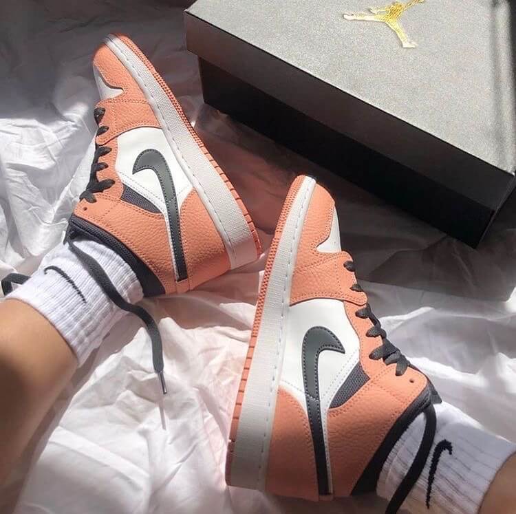 Custom Air Jordan 1 Pink Quartz Sneakers - sneakerhypesusa