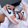 Custom Air Jordan 1 Pink Quartz Sneakers - sneakerhypesusa